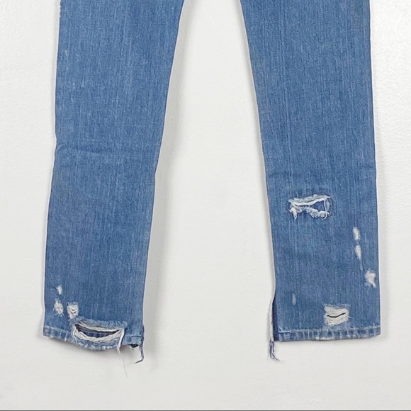 Free People Patched Distress Boyfriend Jeans - Picture 15 of 15